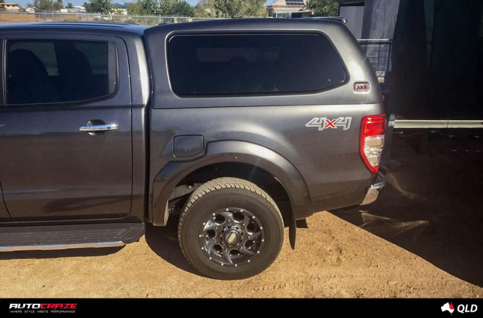 FORD RANGER GD01 GRAPHITE MILLED ACCENTS WITH CHROME INSERTS